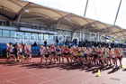 Girls under-13s  Northern 3 Stage Road Relay, SportsCity, Manchester. Photo: David T. Hewitson/Sports for All Pics